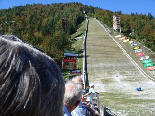Še en pogled na veliko skakalnico v Planici